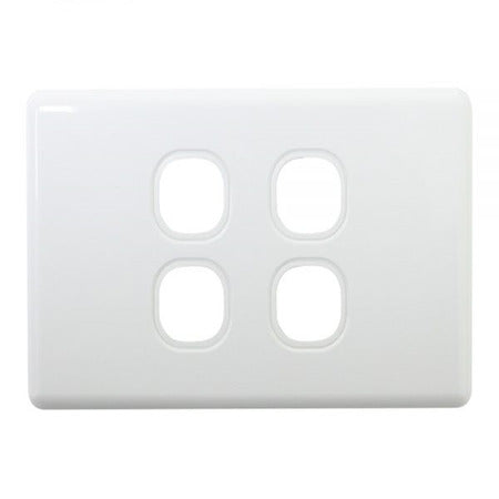 4 GANG SWITCH PLATE ONLY SLIM