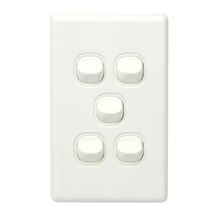 5 GANG SWITCH CLASSIC VERTICAL – Nova Electrical Supplies